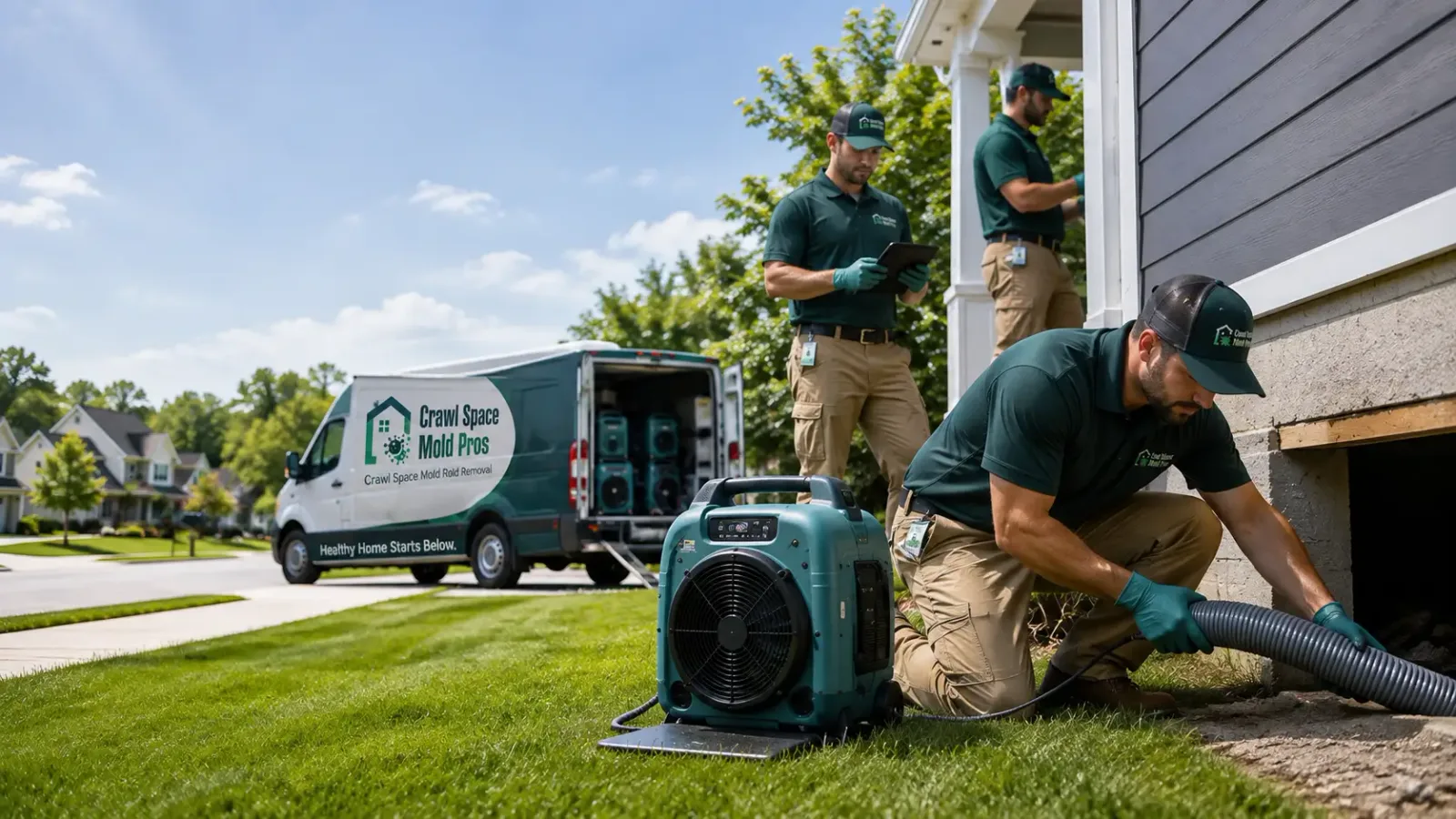 Crawl Space Mold Removal in Newton, IL